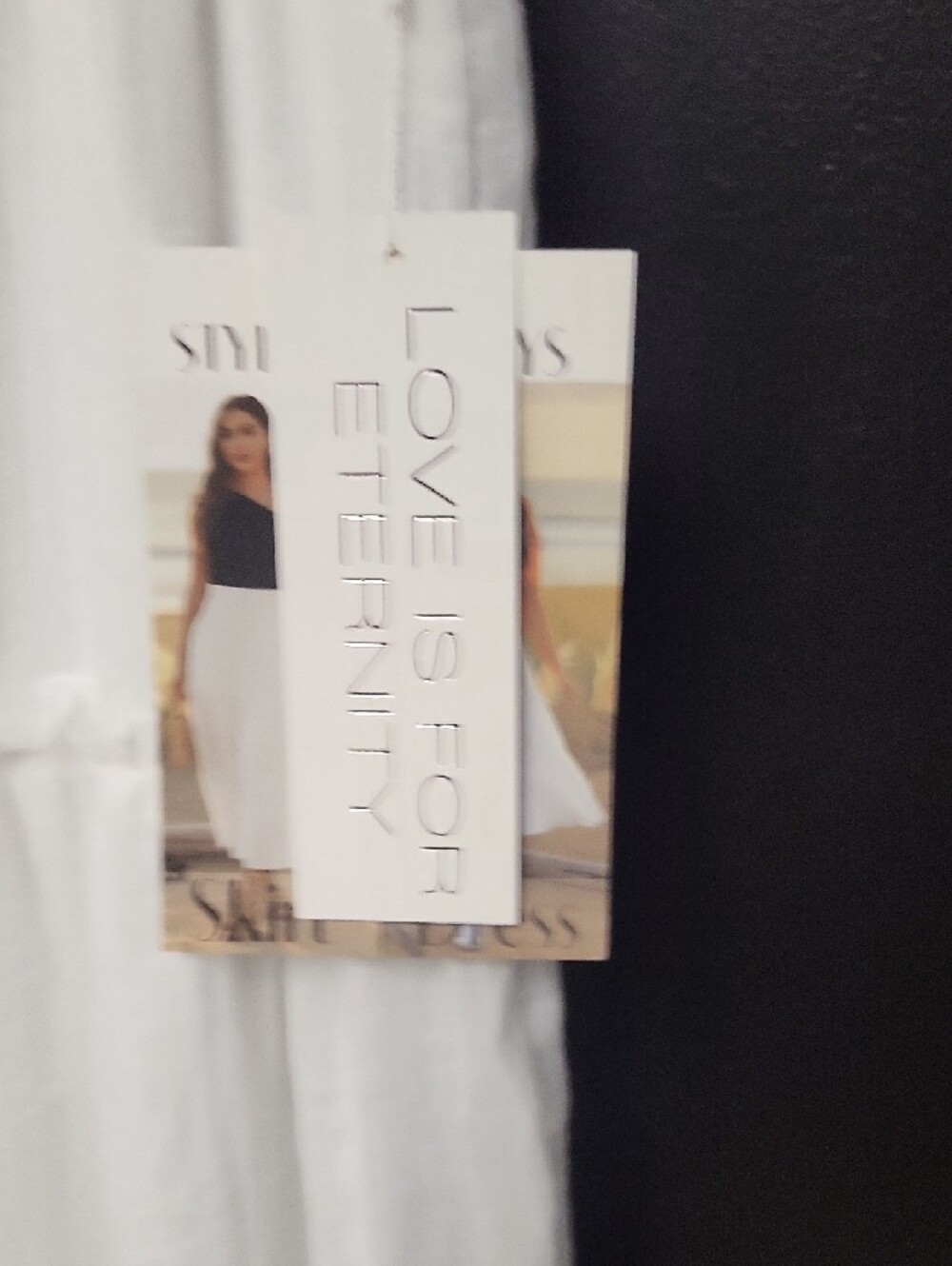 NWT, LIFE WHITE SKIRT/DRESS, STYLE 2 WAYS, SIZE M - Picture 3 of 9